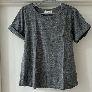 NWT Miki Miette Grey T-Shirt with Pocket, Size 5Y